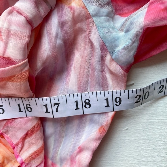 L’ATISTE BY AMY Spring Abstract Ruffle Mini Dress NWT - Picture 11 of 16